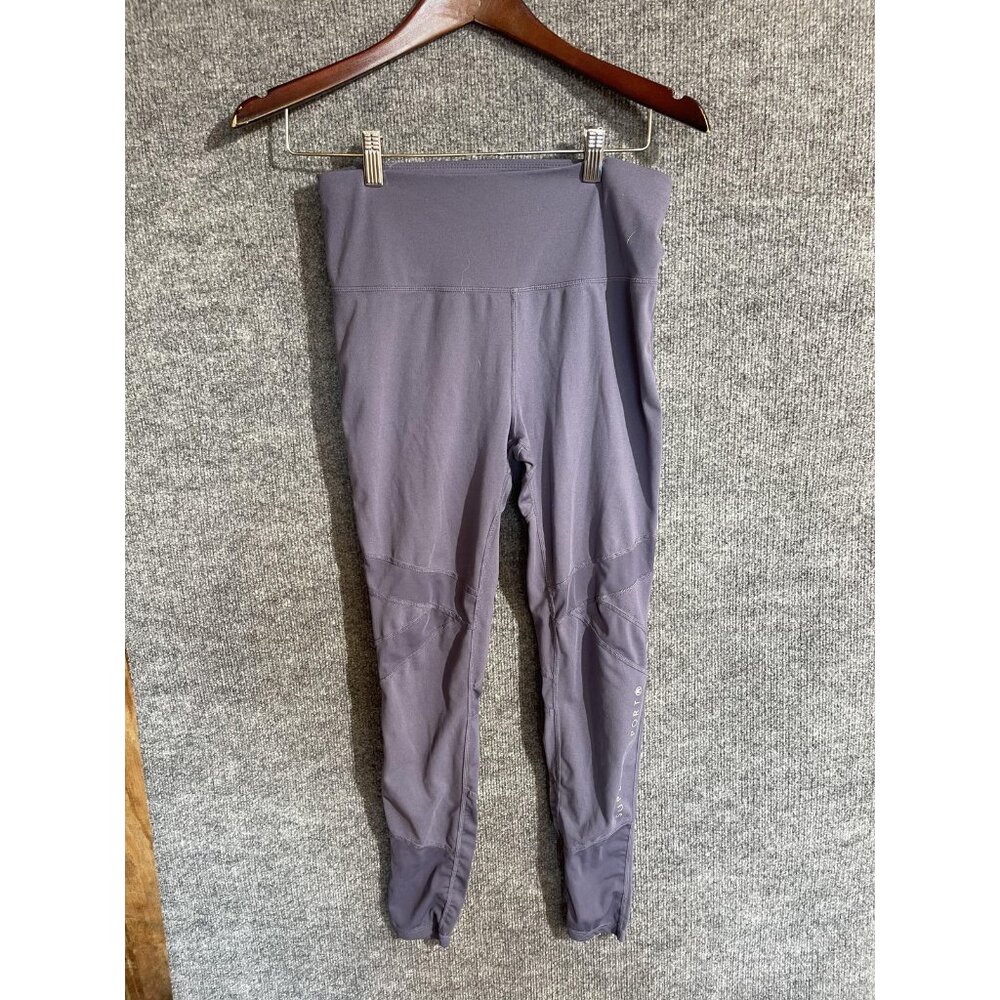 Superdry Sport Leggings Womens 8 Gray High Rise Ankle Yoga Running Gym Athletic